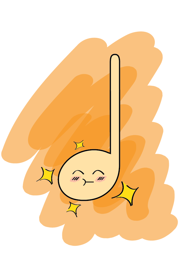 Musical note illustrations